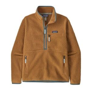 Patagonia retro pile marsupial pull over / quarter zip fleece sweater